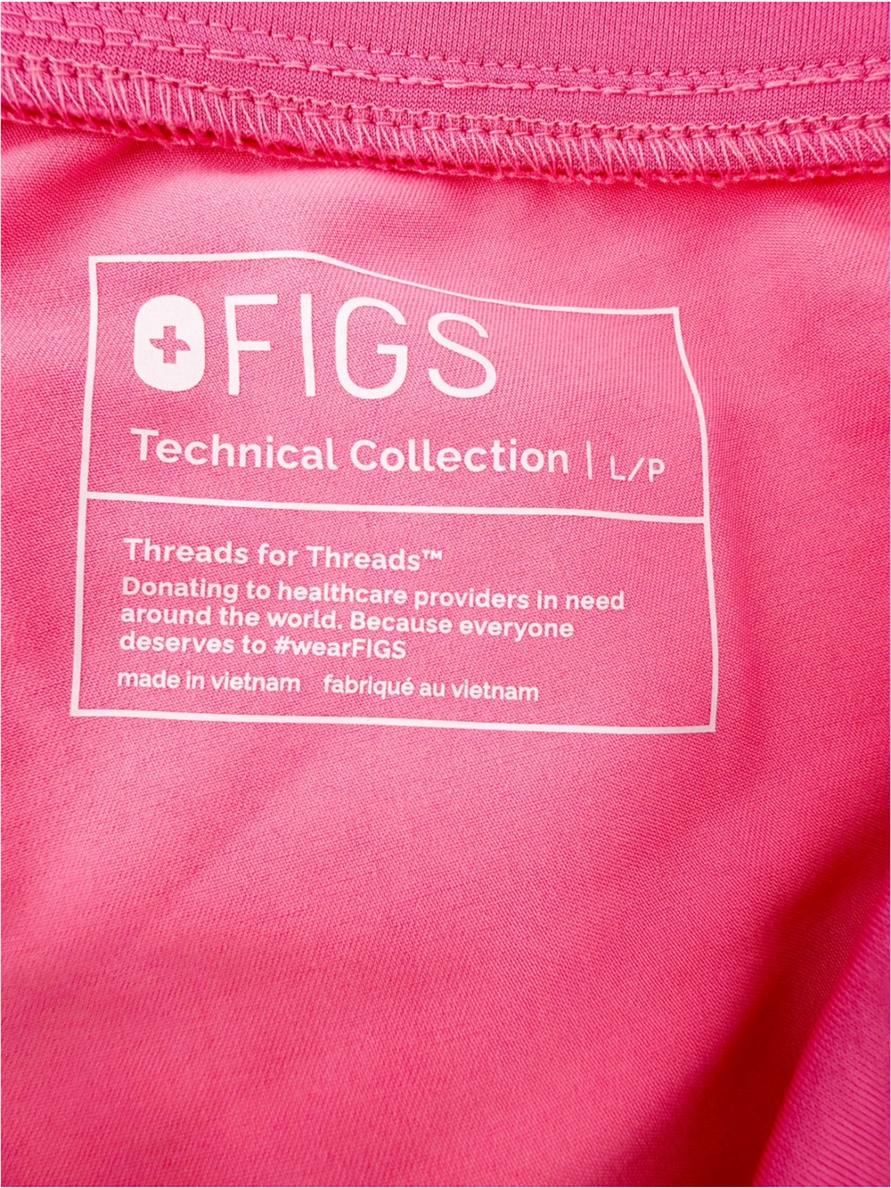 Figs Coral Pink Rafaela Scrub Top Medium and Pants Jogger Large - Picture 11 of 12